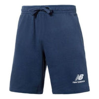 New Balance Essentials Stacked Logo French Terry Shorts 'Navy' MS31540-NNY