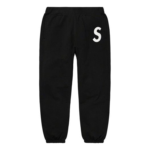 Supreme S Logo Sweatpants 'Black White' SUP-SS20-058