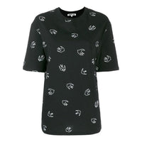 McQ Alexander McQueen Printing Round Neck Short Sleeve Black 494256-RNJ54-1000