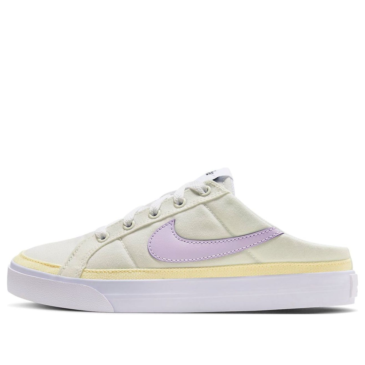 (WMNS) Nike Court Legacy Mule 'Light Yellow Purple' HJ3494-151