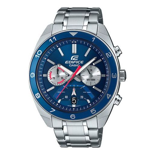 CASIO EDIFICESeries Men'ses EFV-590D-2AVUPF /Silver Waterproof Mens Blue Analog EFV-590D-2AVUPFD