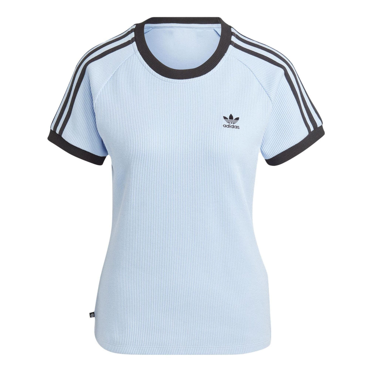 (WMNS) adidas 3-Stripes Slim T-Shirt 'Blue Black' IC5462