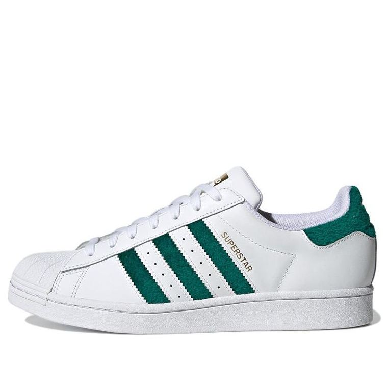 adidas Superstar 'Chenille Stripes Cloud White Green' H00190