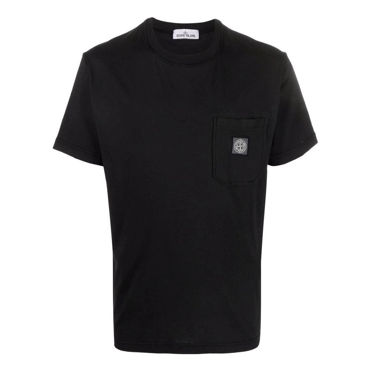 STONE ISLAND Pocket Classic Logo Patch T-shirt 'Black' 761521957-V0029