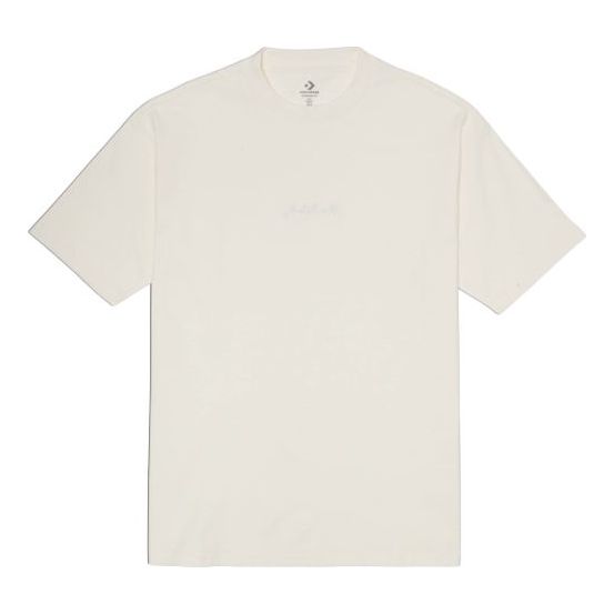 Converse Jack Purcell Washed Retro Loose Knit Short Sleeve Couple Style Creamy White 10022515-A01
