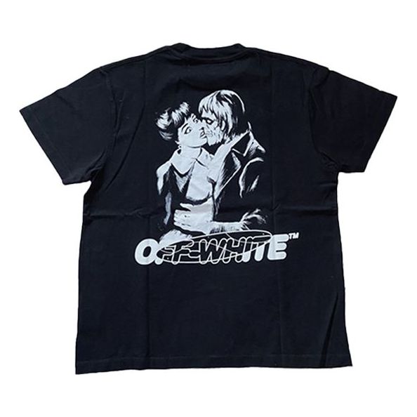 Off-White FW20 kiss 21 Short Sleeve Mens Logo OMAA038E20JER0081001