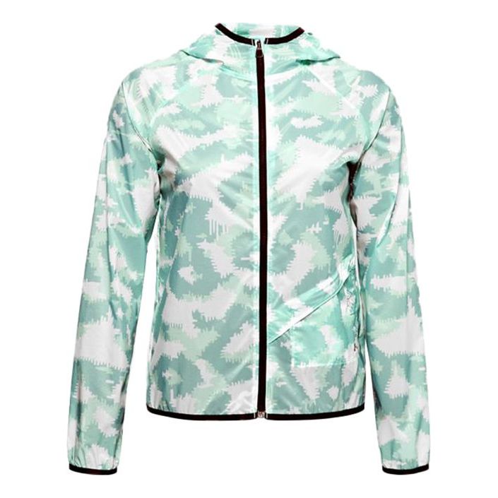 (WMNS) Under Armour Run Anywhere Storm Hooded Jacket Green 1356225-403