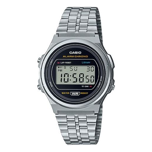 Casio Youth Digital Watch 'Silver Black' A171WE-1AEF