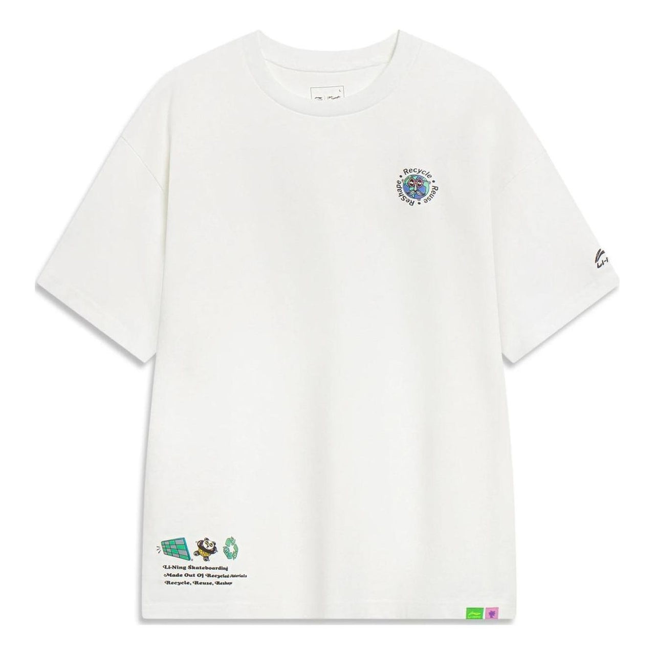 Li-Ning x Steven Harrington Cartoon Graphic T-shirt 'White' AHST077-2