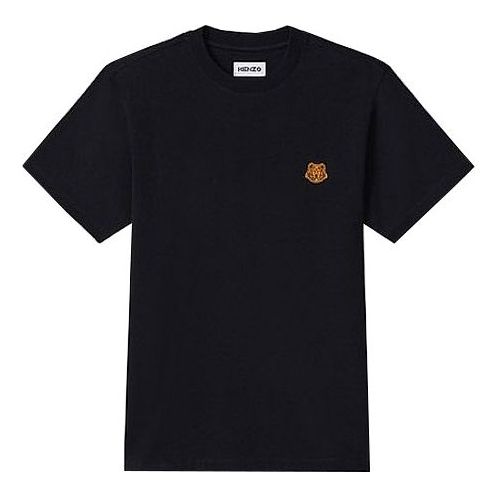 KENZO Small Tiger Head Pattern T-Shirt 'Black' FA65TS0034SJ-99