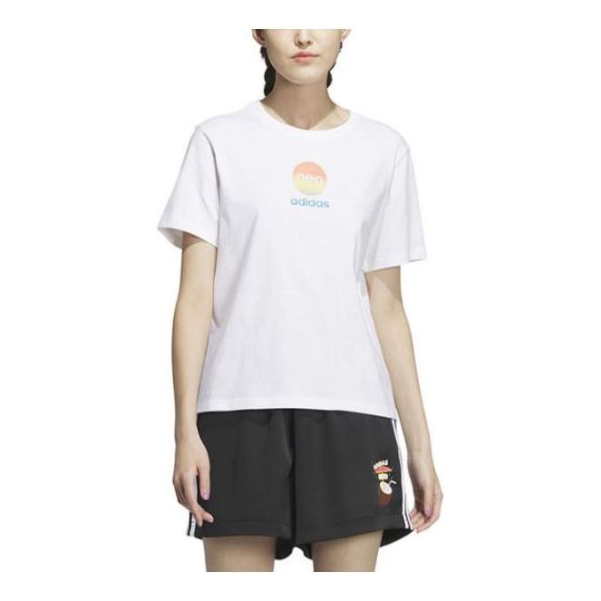 (WMNS) adidas Neo Graphic T-Shirt 'White' IP3875
