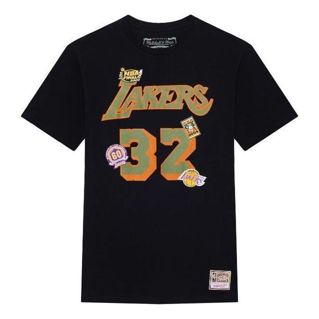 Mitchell & Ness x NBA Los Angeles Lakers Script T-shirt 'Magic Johnson 32' BNN3DP22083-LALBLCKEJH