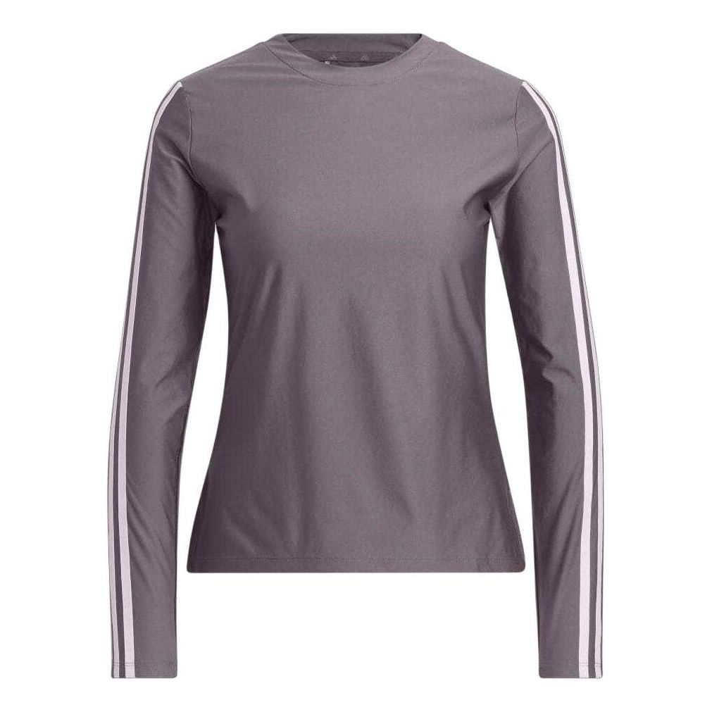 (WMNS) adidas Ultimate365 Twistknit Long Sleeve T-shirt Asia Sizing 'Charcoal' IN9913