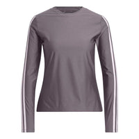 (WMNS) adidas Ultimate365 Twistknit Long Sleeve T-shirt Asia Sizing 'Charcoal' IN9913