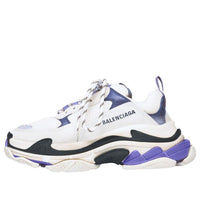 (WMNS) Balenciaga Triple S Trainer 'White Navy Purple' 541641W09OF9095