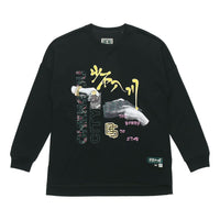 Li-Ning BadFive Graphic Long Sleeve T-shirt 'Black' AHSR483-2