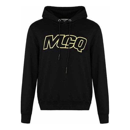 Alexander McQueen Alphabet Pattern Hoodie 'Black Green' 430578-RNT61-1000