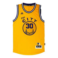 adidas NBA Stephen Curry 30 CITY Jersey Golden State Warriors Jersey Yellow AS8131