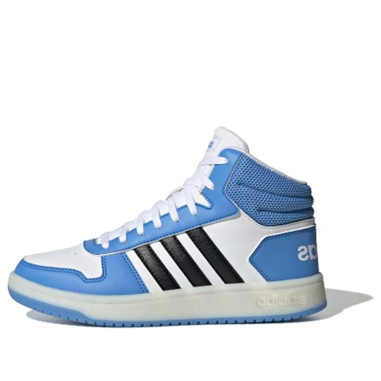 (WMNS) adidas Hoops 2.0 Mid 'Blue White Black' FV2738