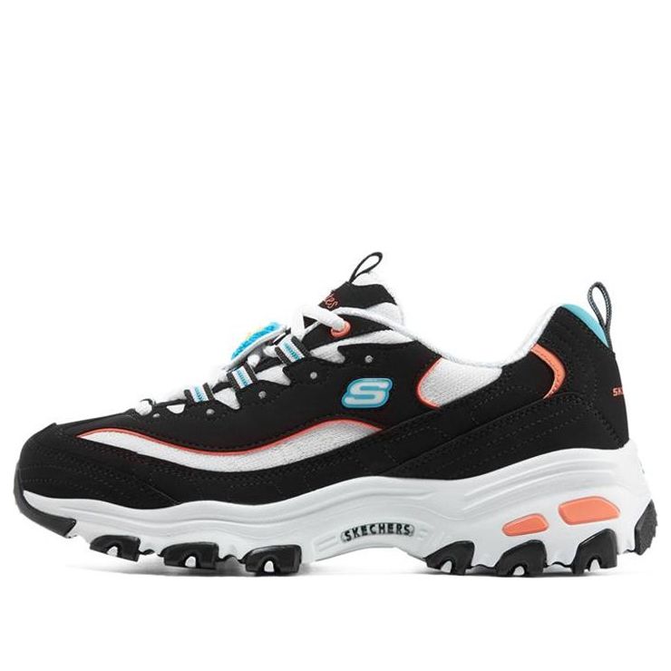 (WMNS) Skechers D'Lites 1.0 'Black white' 896140-BKMT
