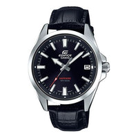 CASIO Men's EDIFICE Waterproofes With Simple Dial Sapphire Mirror Sapphire Crystal Mens Black Analog EFB-107L-1AVUPR