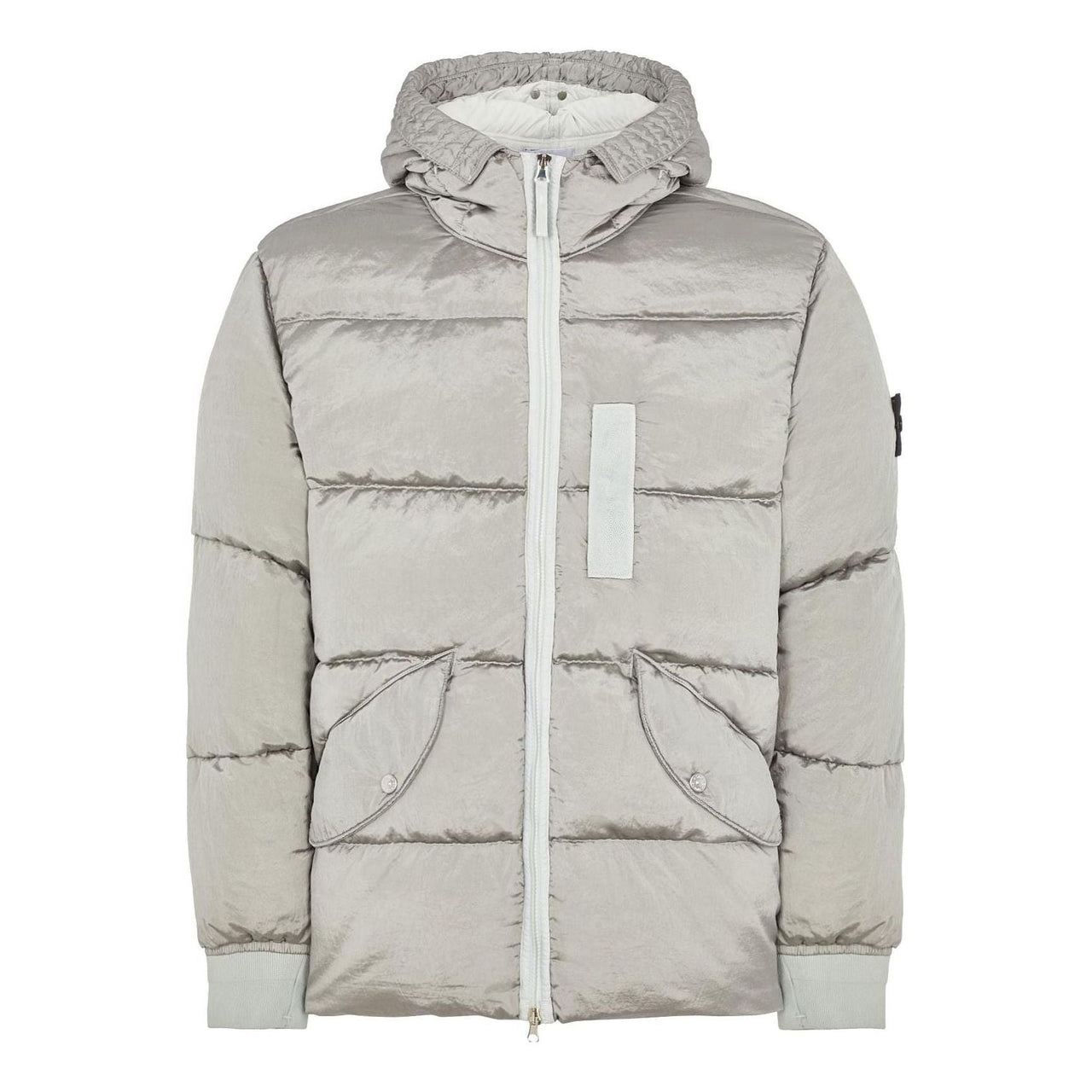 STONE ISLAND Hooded Down Jacket 'Pearl Grey' 771543619-V0061