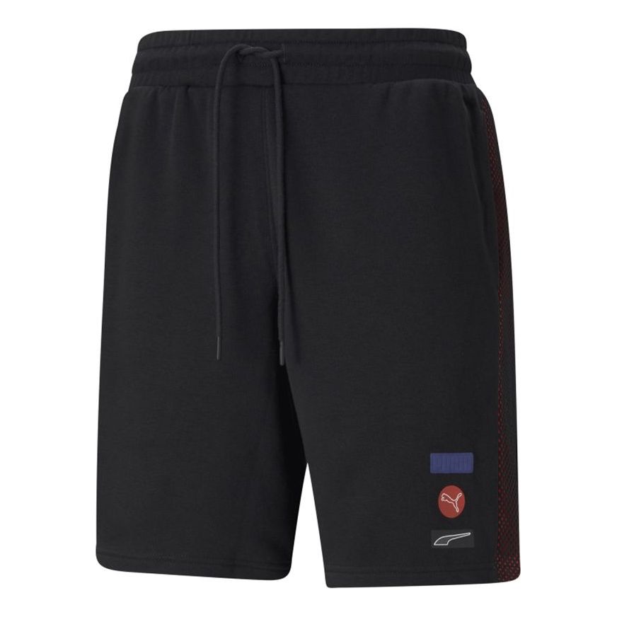 PUMA Running Training Splicing Knit Sports Shorts Black 531085-01