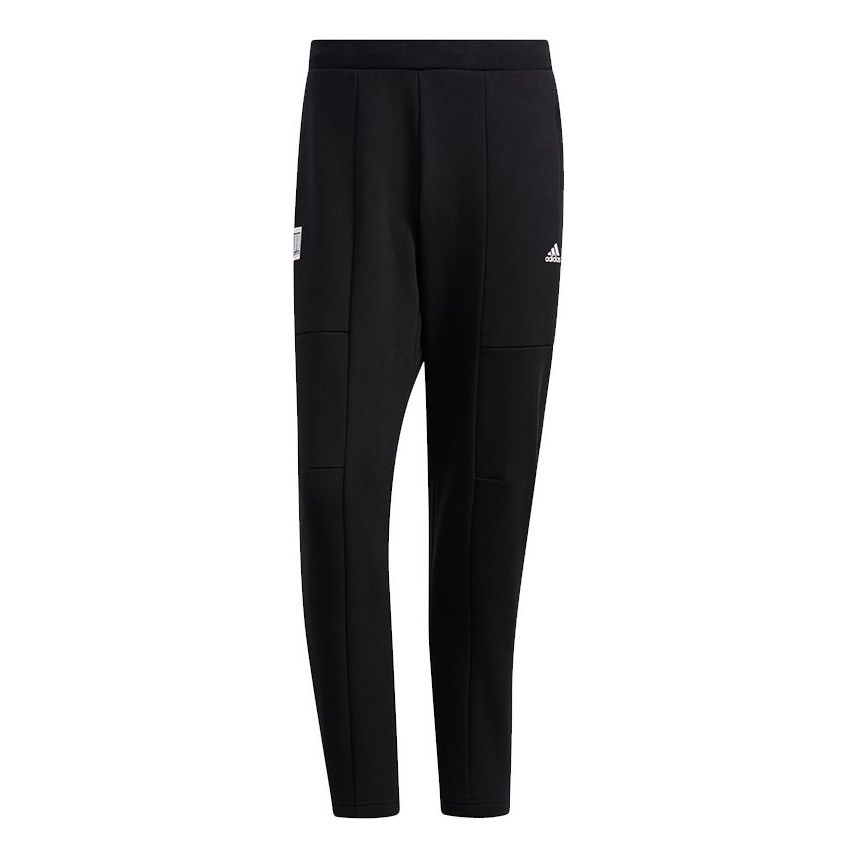 Men's adidas Wj Kn Warm Pnt Small Logo Sports Pants/Trousers/Joggers Black H39281