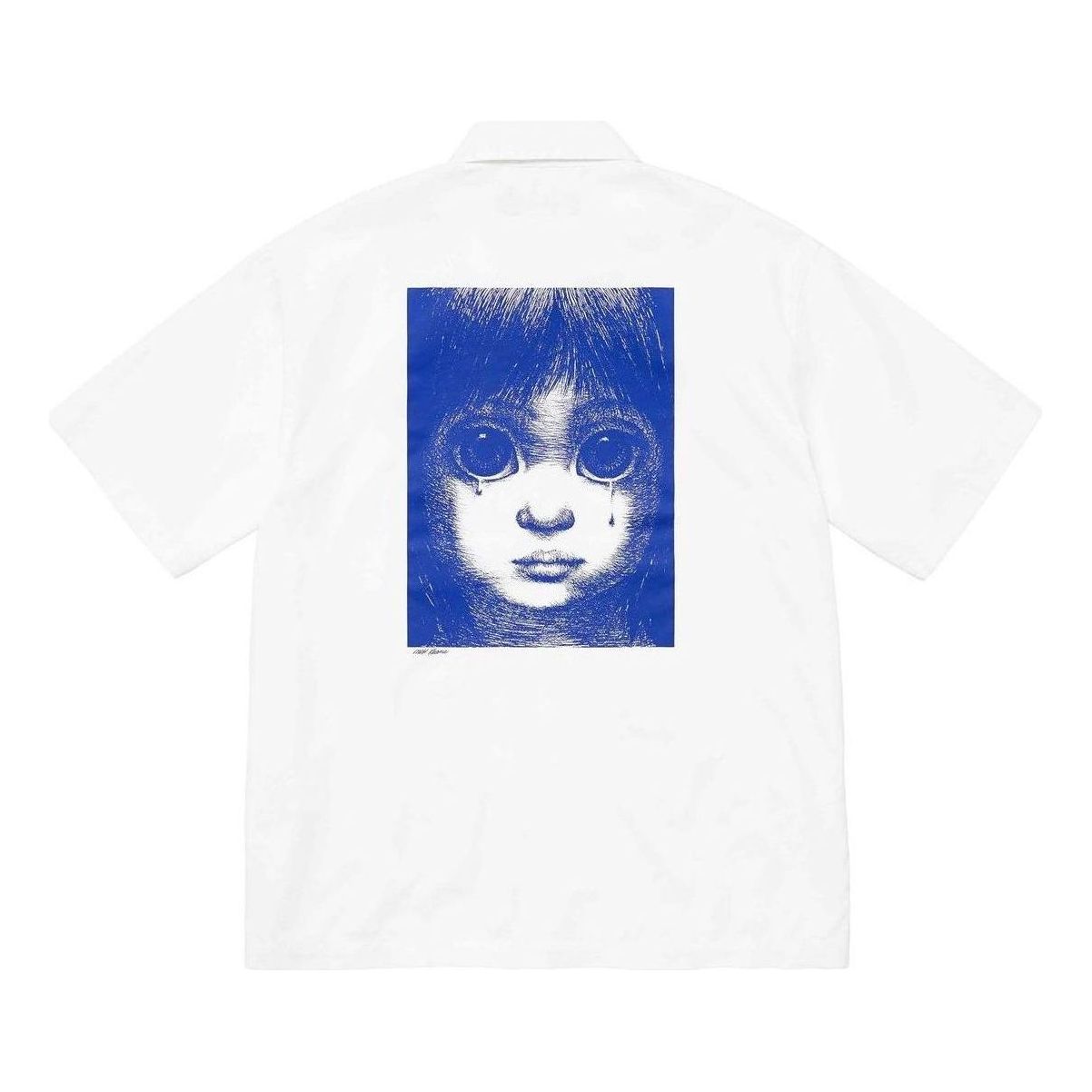 Supreme x Margaret Keane Teardrop S/S Work Shirt 'White Blue' SUP-SS24-142