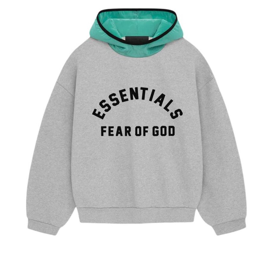 Fear of God Essentials Nylon Fleece 'Light Heather Grey Mint Leaf' 202SP244316F