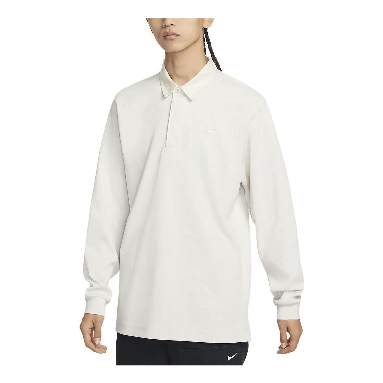 Nike Solo Swoosh Rugby Top 'White' DQ5222-030
