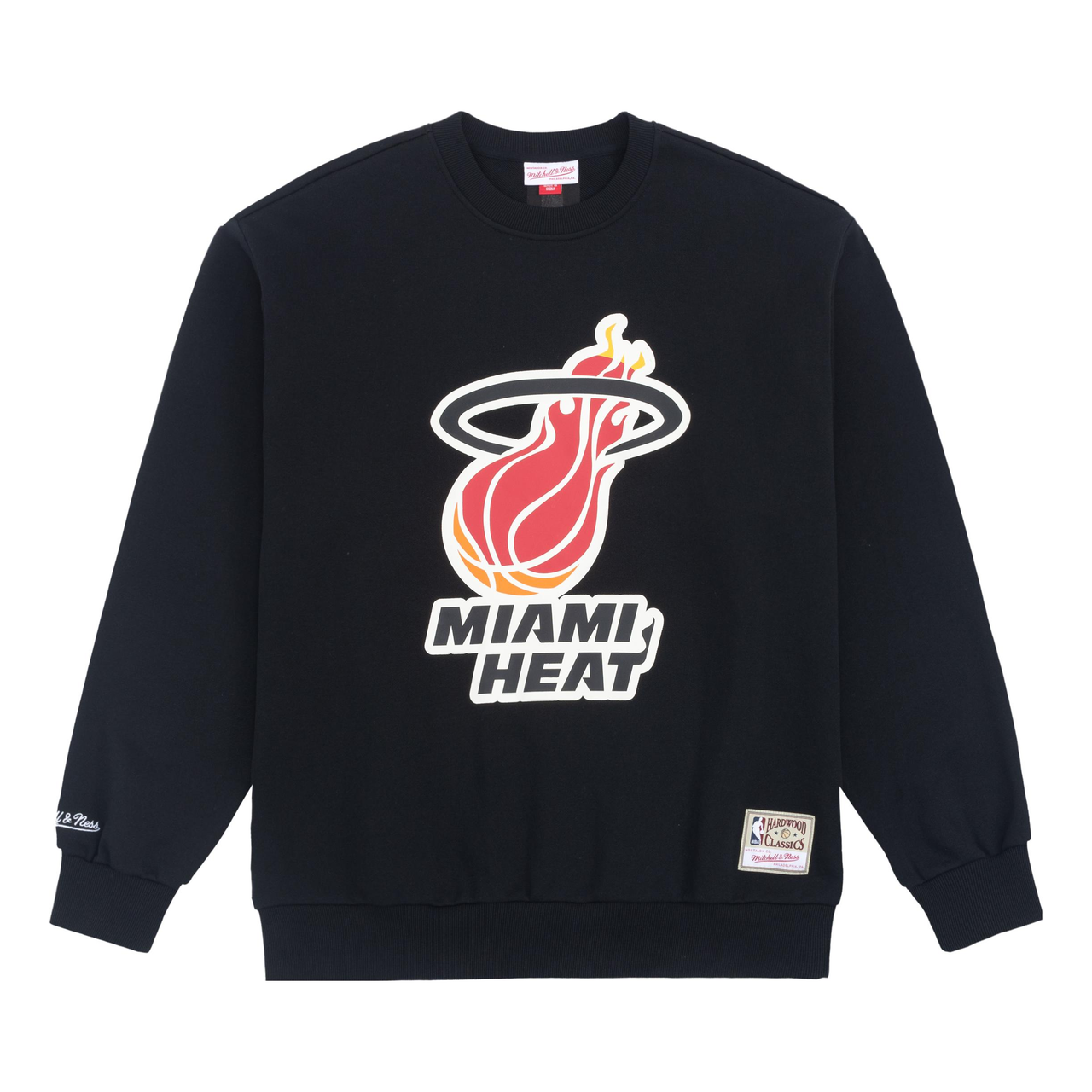 Mitchell & Ness x NBA Miami Heat Logo Sweatshirt 'Black' MNJYFWHD23092002-BLACK