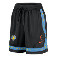 (WMNS) Nike Crossover WNBA Chicago Sky Shorts 'Black Brilliant Orange' IQ3663-010