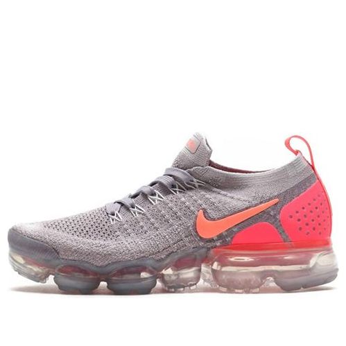 (WMNS) Nike Air VaporMax Flyknit 2 'Grey Crimson' 942843-005