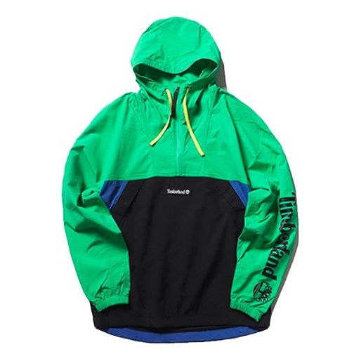 Men's Timberland hooded Pullover Jacket Green A1Z8GZ19