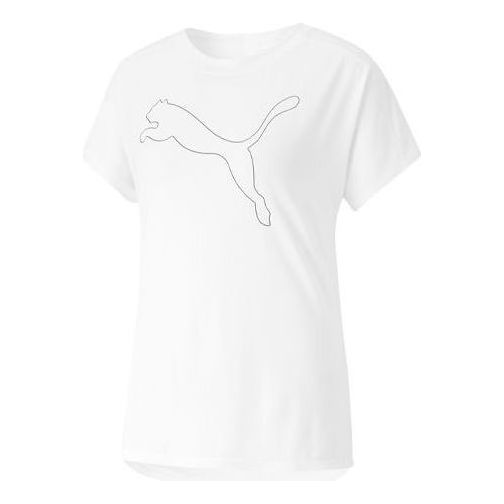 (WMNS) PUMA Cat Logo Train Favorite Jersey 'White' 519523-02