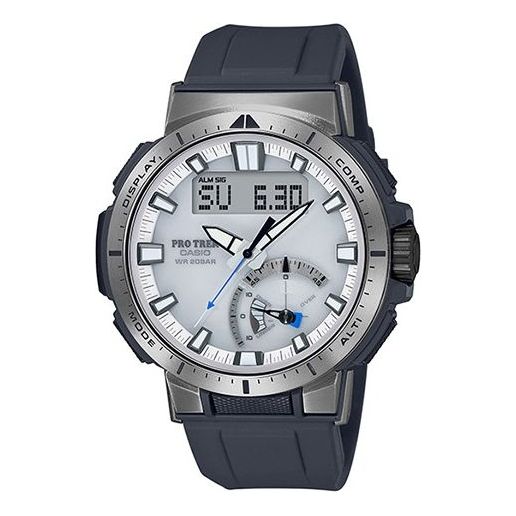 CASIO Waterproof Sports Shockproof Solar Powered Mens Black Analog/Digital Combo PRW-70-7PR