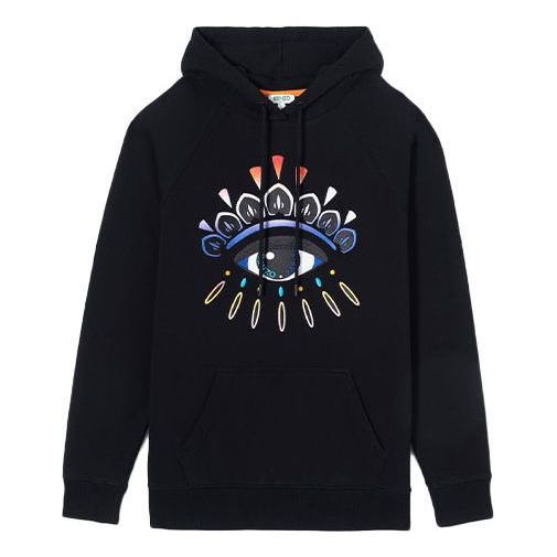 (WMNS) KENZO Eye Pattern Hoodie Black F962SW7664XF-99