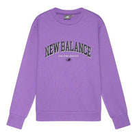 New Balance Unisex Logo Printing Round-neck Sweatshirt Purple 5CC17083-PUR
