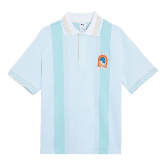 PUMA Apres Court Short Sleeve Polo Shirt 'Blue' 628233-02