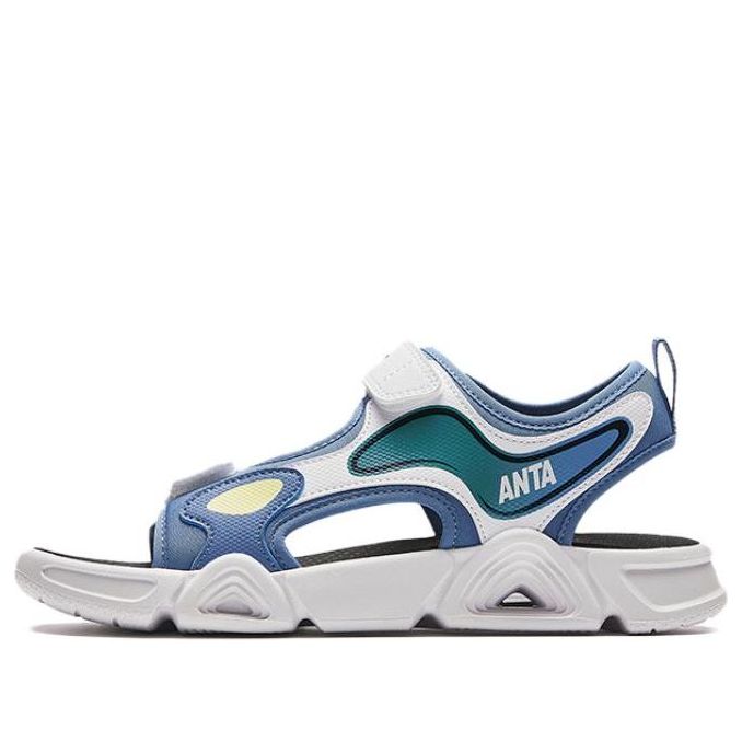 (GS) ANTA Outdoor Sandals 'White Blue' A312426933-1