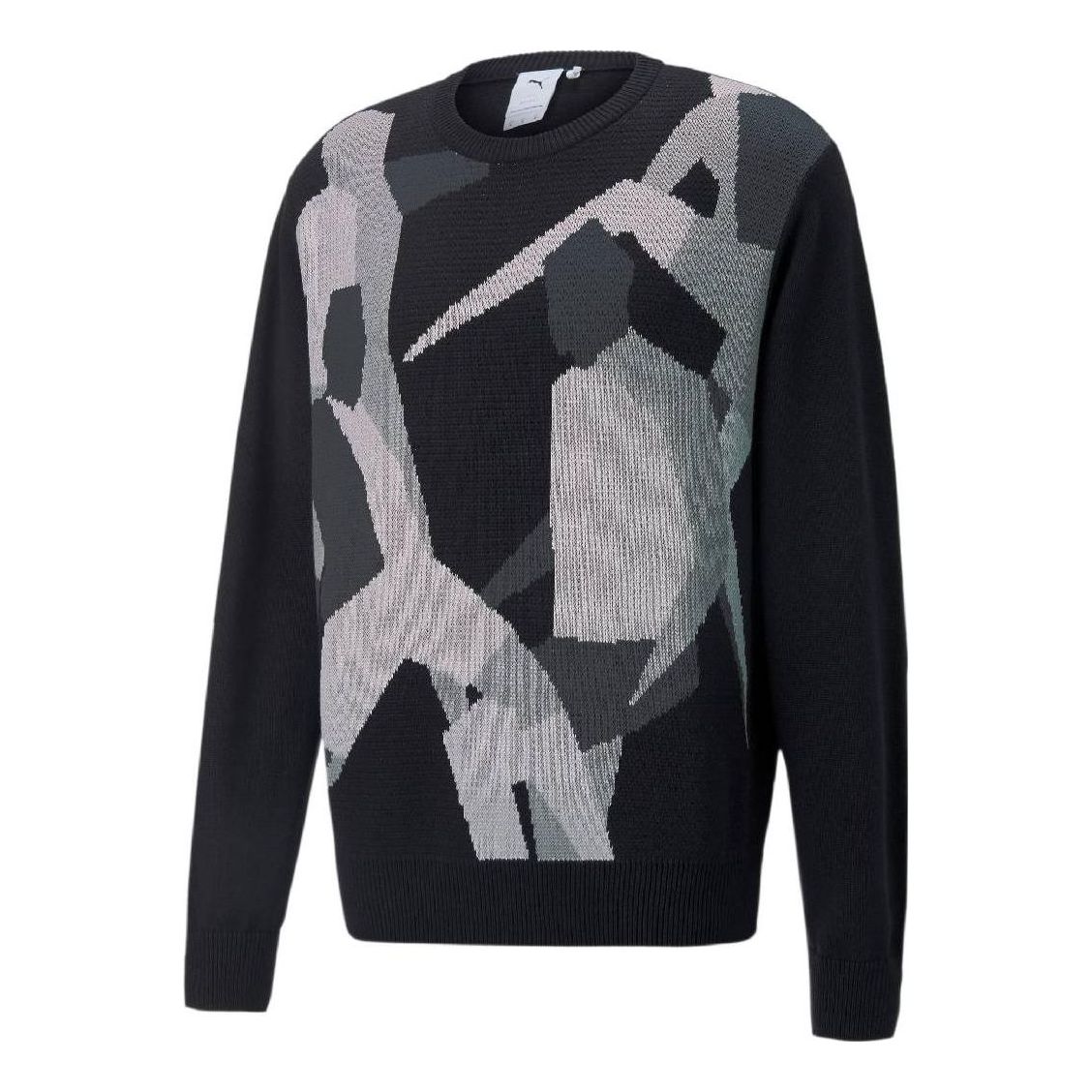 PUMA Players Lounge Knit Crew Neck 'Black' 535804-01