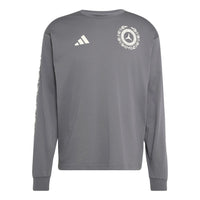 adidas x Mercedes AMG Petronas Formula 1 Team Silver Arrows Long Sleeve T-Shirt Asia Sizing 'Granite' KS2240