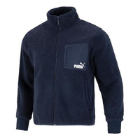 PUMA Relaxed Sherpa Jacket 'Navy' 673645-43