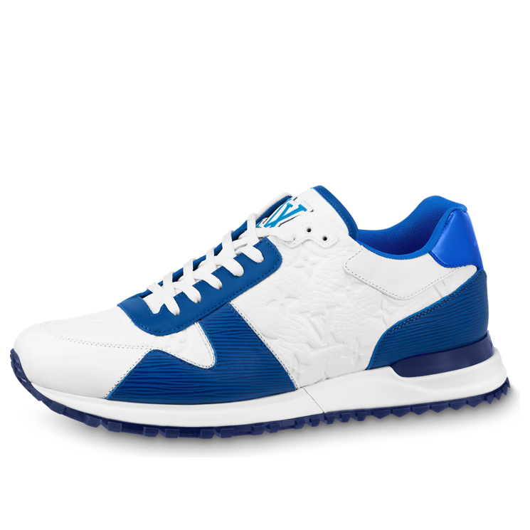 حذاء رياضي LOUIS VUITTON LV Run Away "أبيض مونوغرام مع أزرق EPI" 1AA6OD