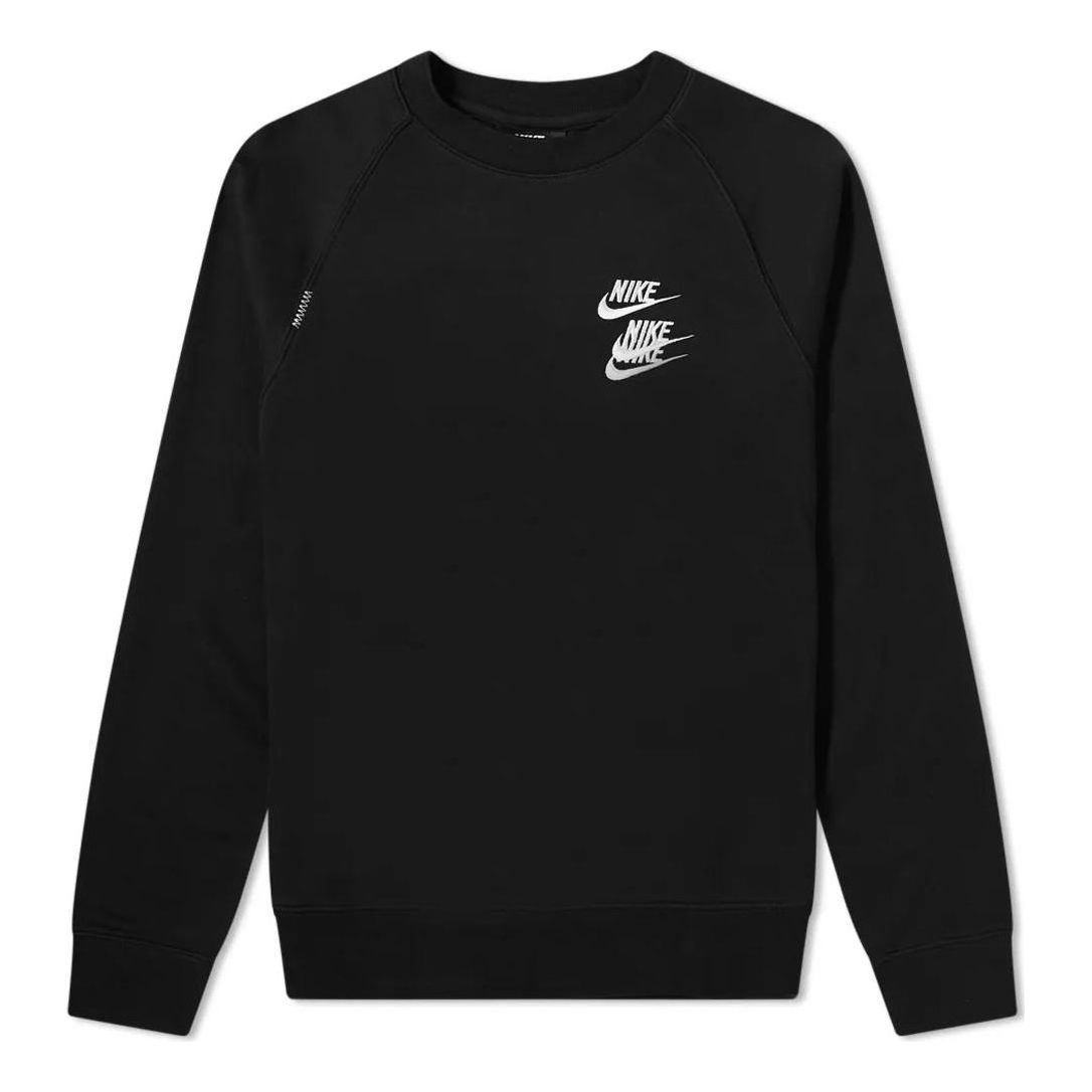 Nike Wordl Tour Crew Sweat Logo 'Black' DD0882-010