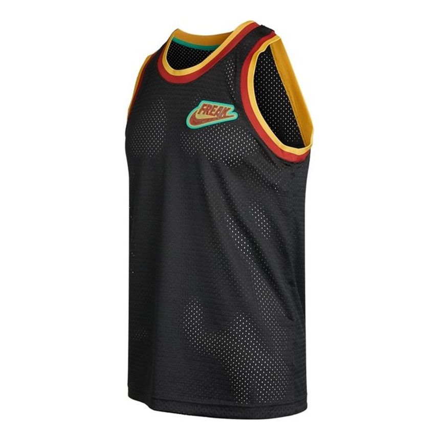 Nike Giannis Freak Contrasting Basketball Jersey 'Black' DA5685-010