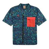 Nike ACG ALL OVER Printing Shirt Blue / Orange CD7636-405