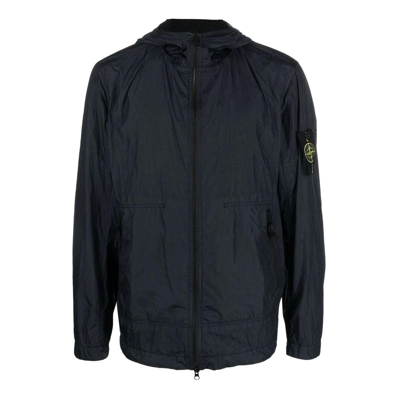 STONE ISLAND Crinkle Reps Hooded Jacket 'Navy' 781540522-V0020