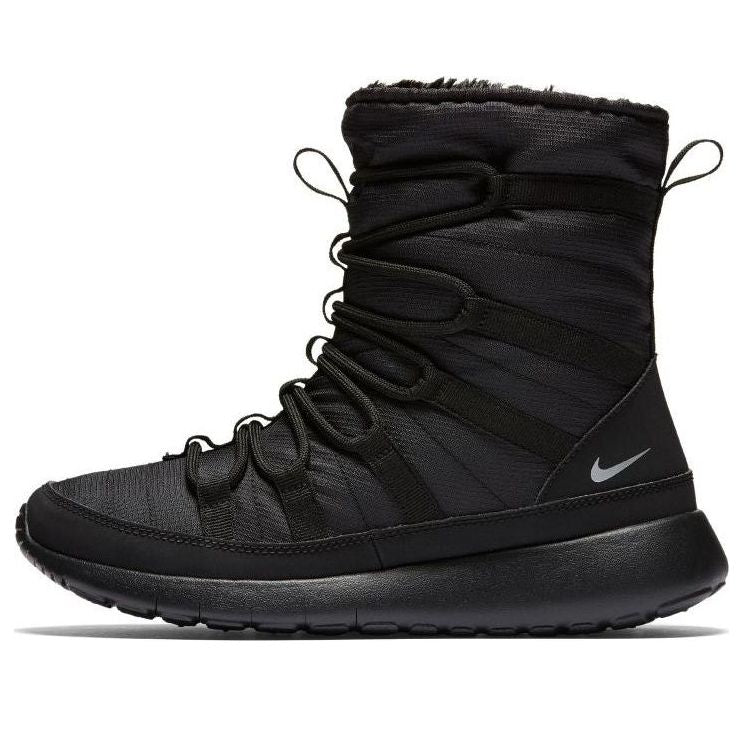 (GS) Nike Roshe One Hi 'Black Metallic Silver' 807758-001